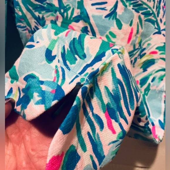 Lilly Pulitzer Tropical Emora Cabana Pant Mid Rise Cocktail Woman Size Medium - Picture 14 of 14